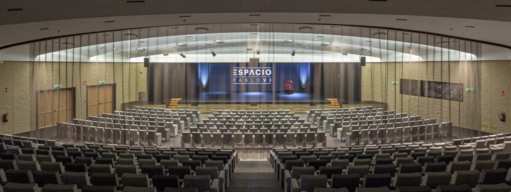 Cortinas teatro Fundación Pablo VI (Madrid) Firsa arquitectura