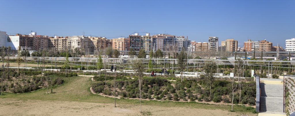 Pérgolas Parque Central (Valencia) finsa Terrassa